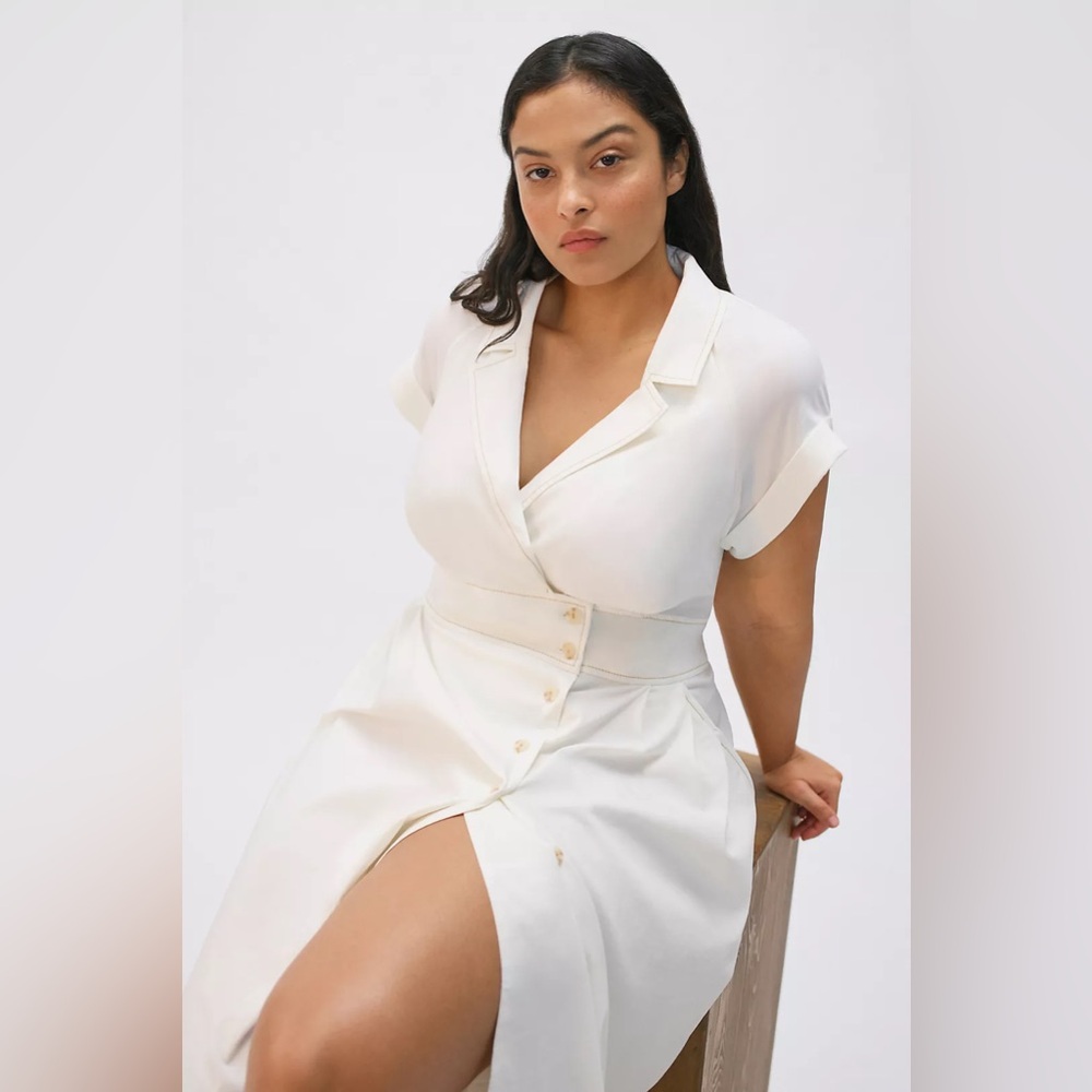 Maeve Poplin Midi Shirtdress - Anthropology